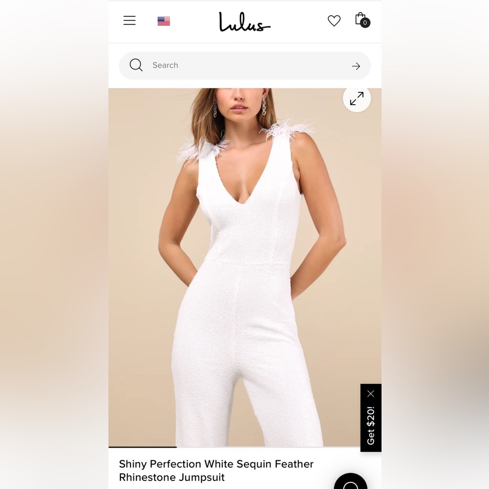 Lulu's White Sleeveless Jumpsuit with Tied Straps